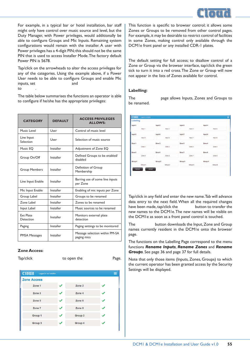 Cloud Electronics DCM1 User Manual | Page 55 / 79