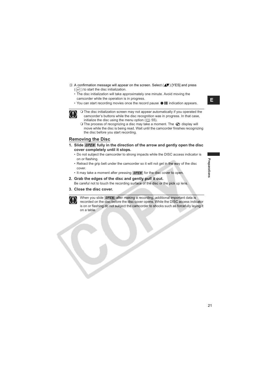 Canon DCD CAMCORDER User Manual | Page 21 / 83