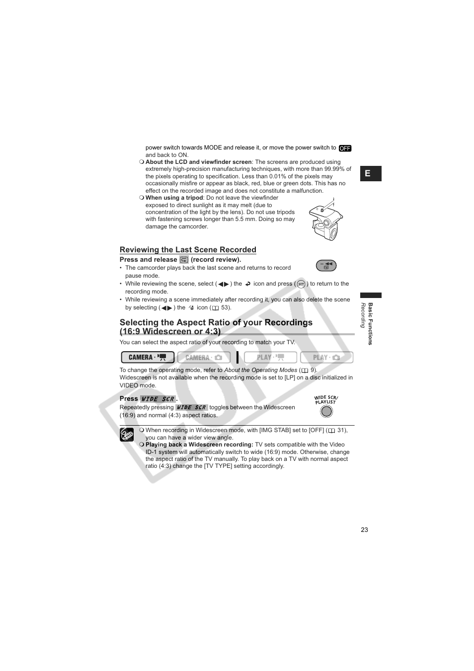 Canon DCD CAMCORDER User Manual | Page 23 / 83