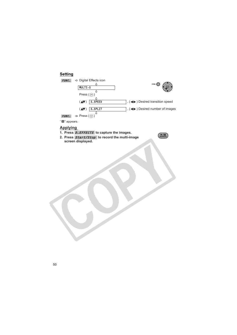 Canon DCD CAMCORDER User Manual | Page 50 / 83