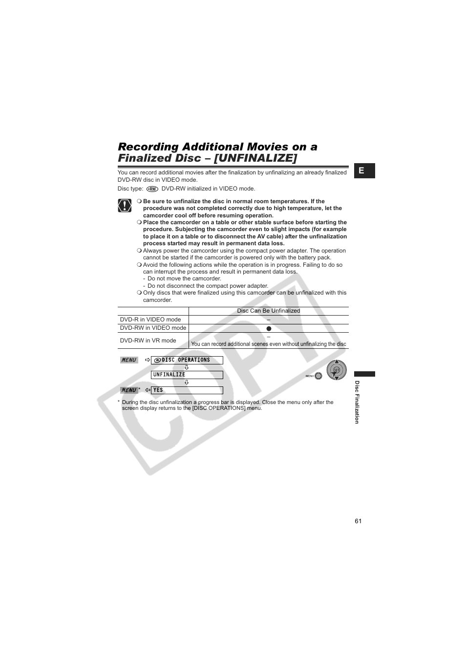 Canon DCD CAMCORDER User Manual | Page 61 / 83