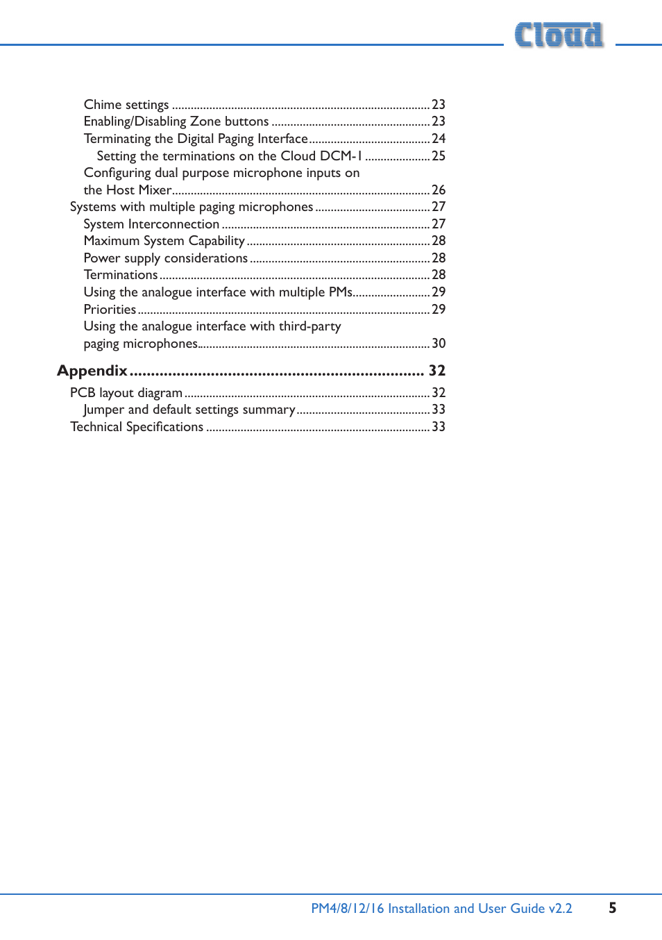 Cloud Electronics PM12 User Manual | Page 5 / 36