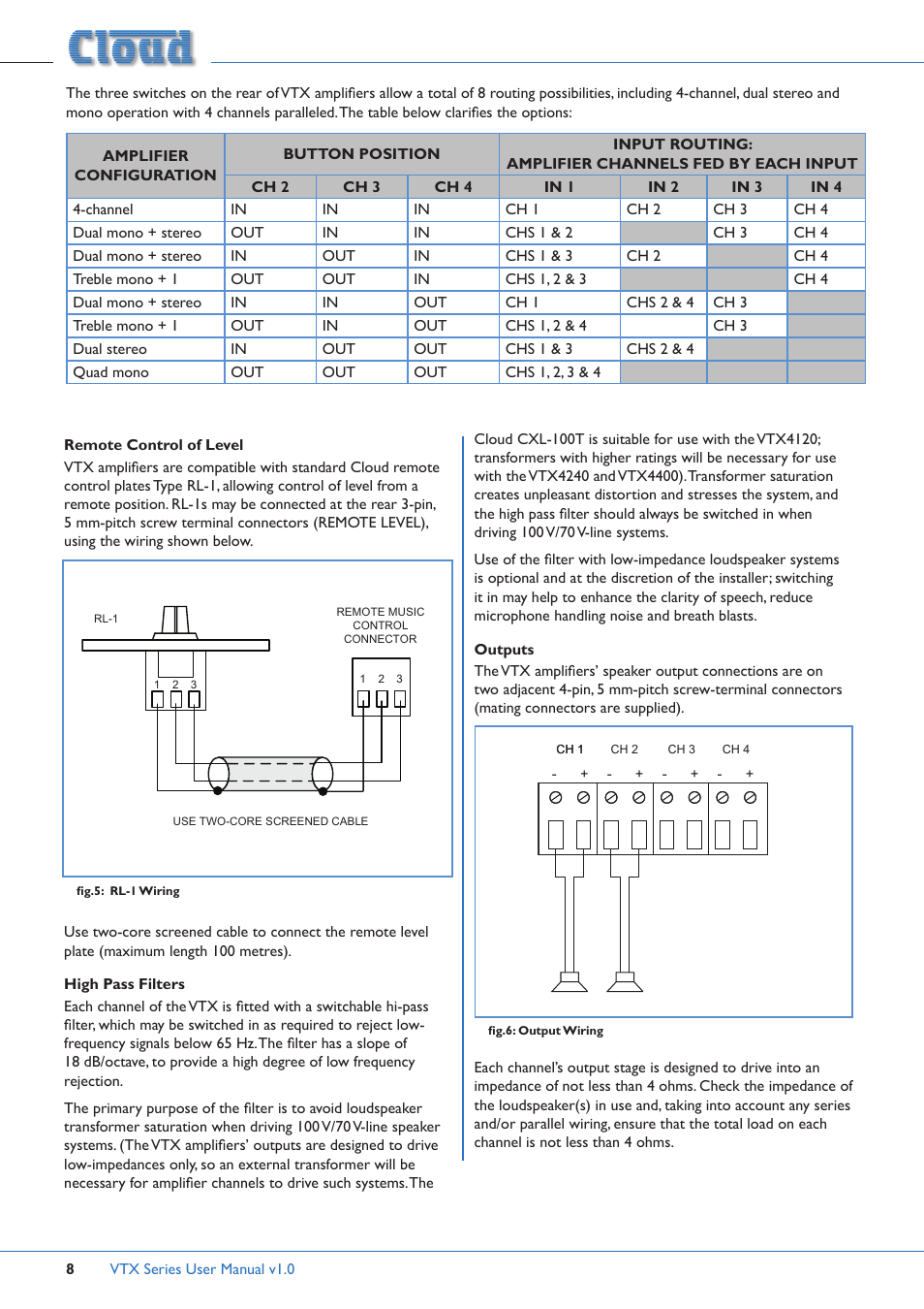 Cloud Electronics VTX4400 User Manual | Page 8 / 16