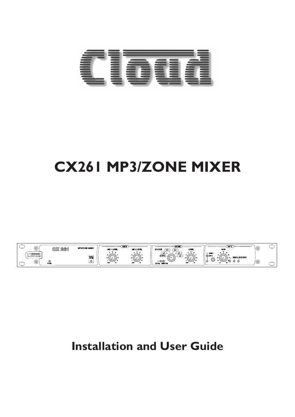 Cloud Electronics CX261 User Manual | 20 pages