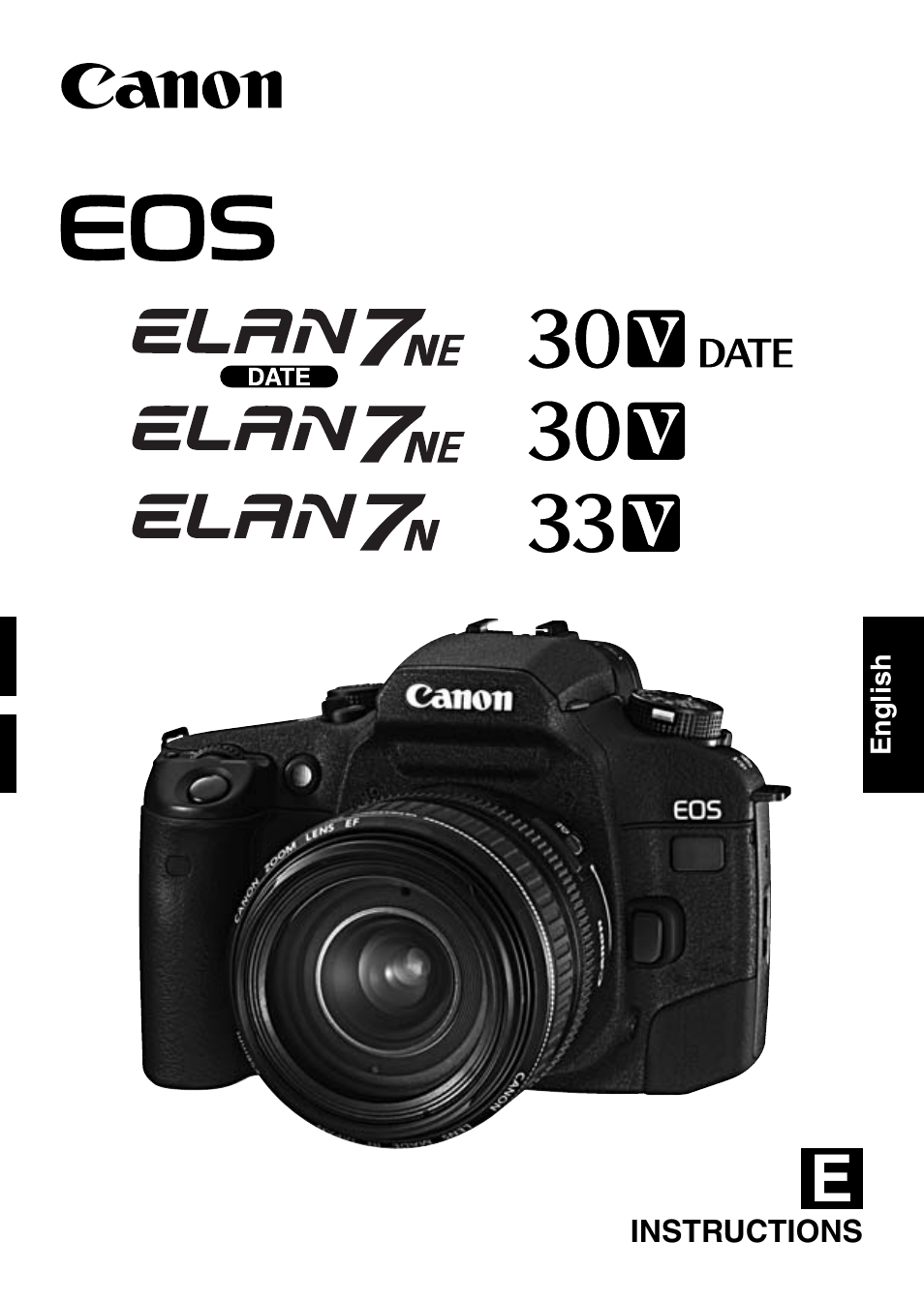 Canon EOS ELAN7NE-33V User Manual | 100 pages
