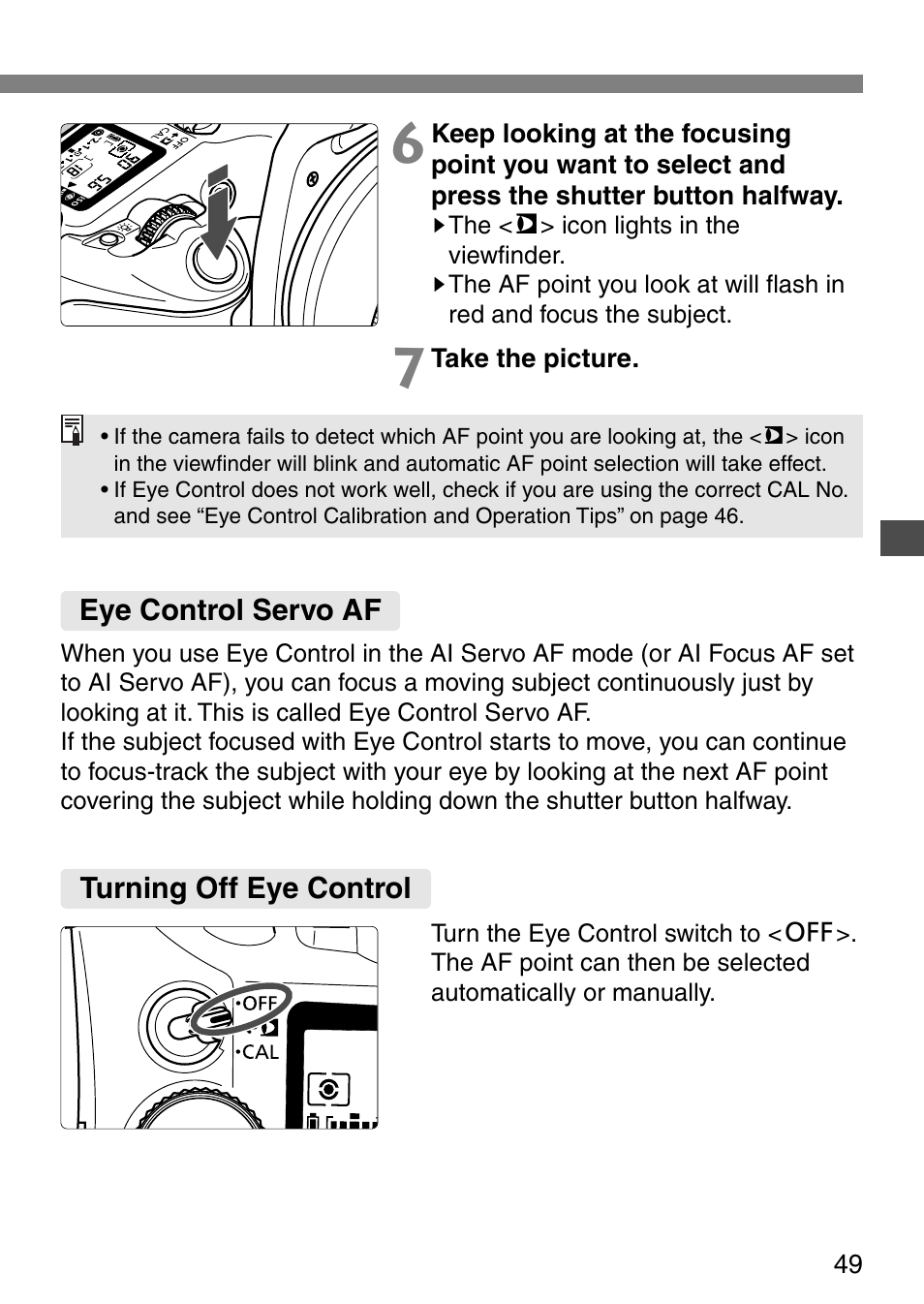 Canon EOS ELAN7NE-33V User Manual | Page 49 / 100