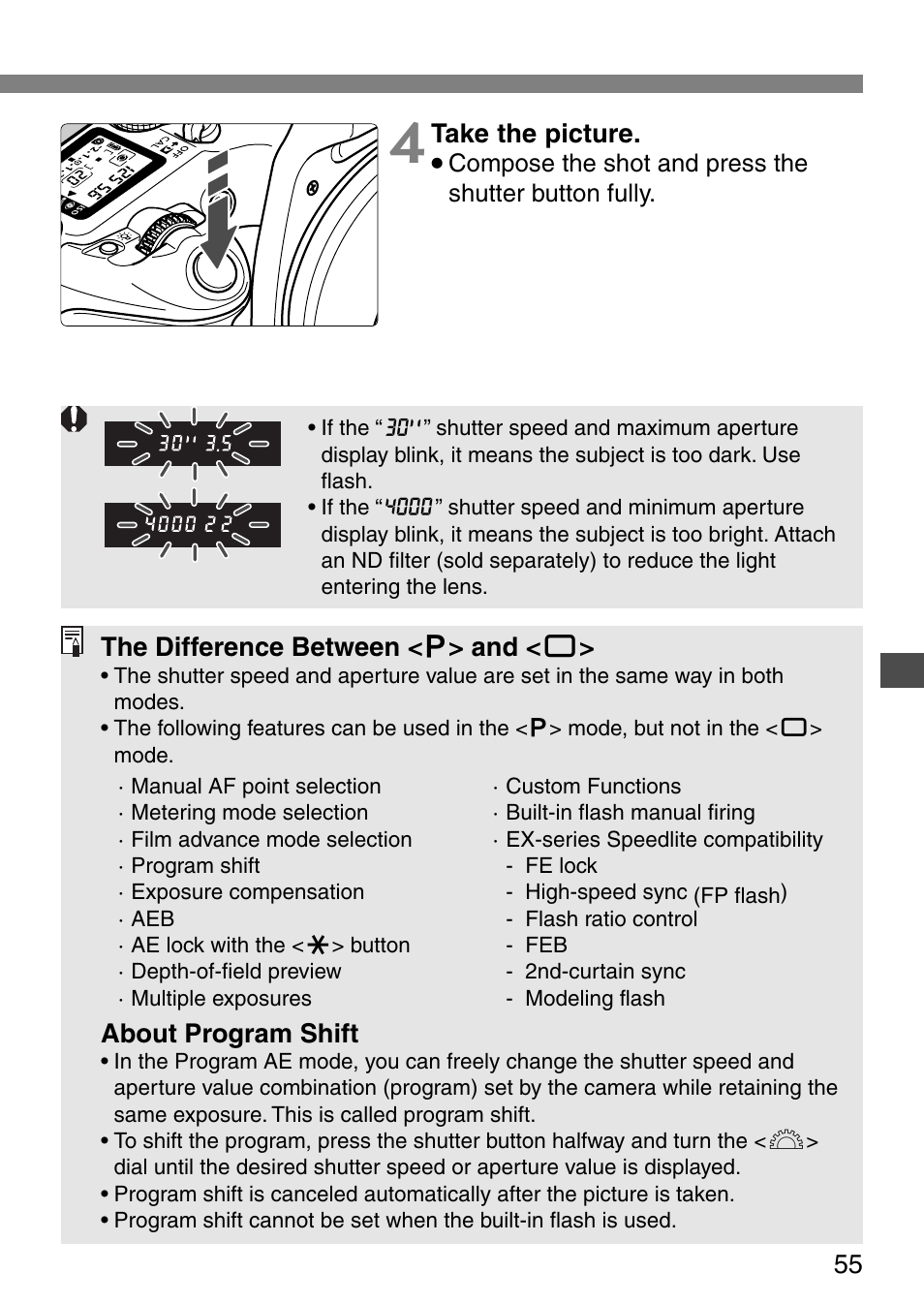 Canon EOS ELAN7NE-33V User Manual | Page 55 / 100