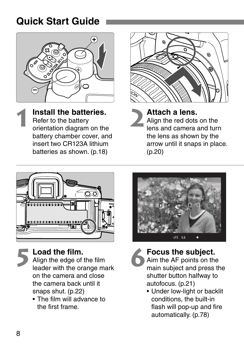 Canon EOS ELAN7NE-33V User Manual | Page 8 / 100