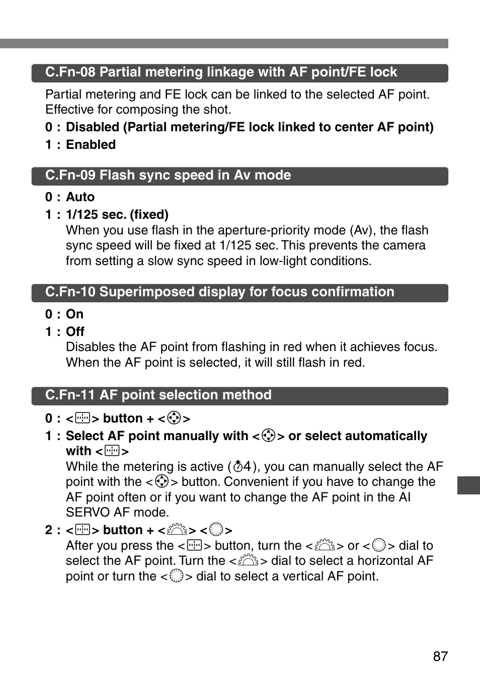 Canon EOS ELAN7NE-33V User Manual | Page 87 / 100