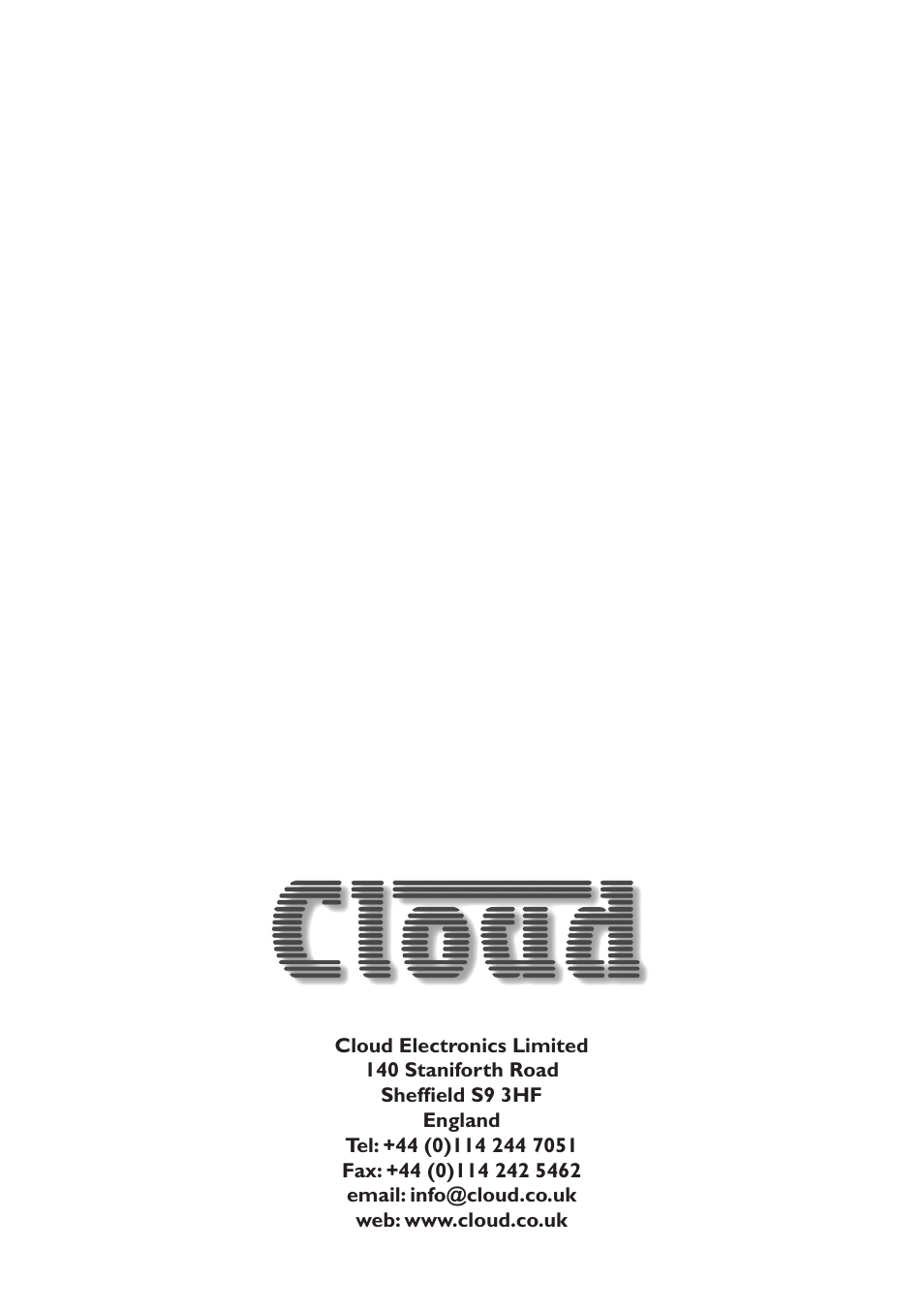 Cloud Electronics PM16 User Manual | Page 56 / 56