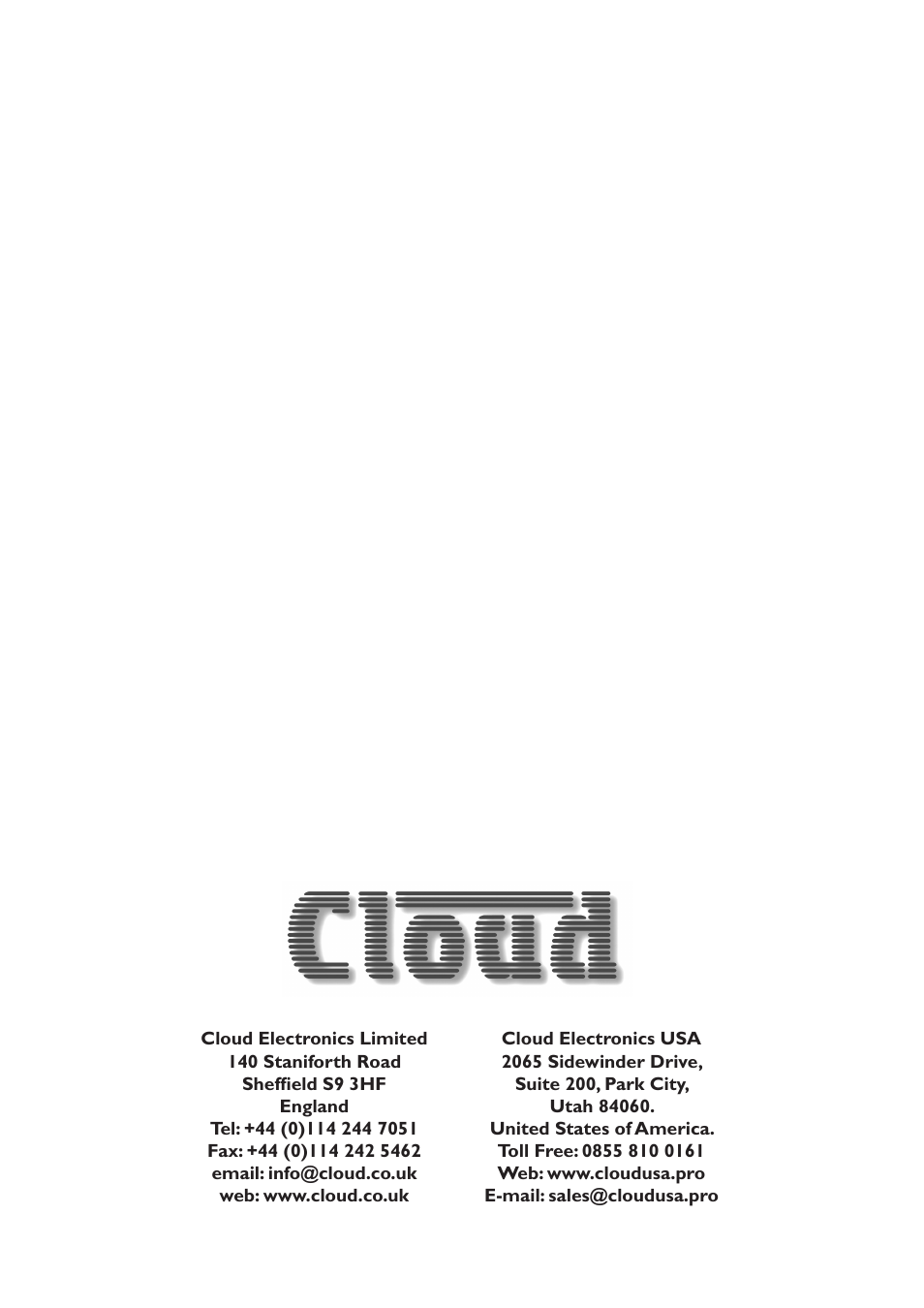 Cloud Electronics Z4MK3 User Manual | Page 28 / 28