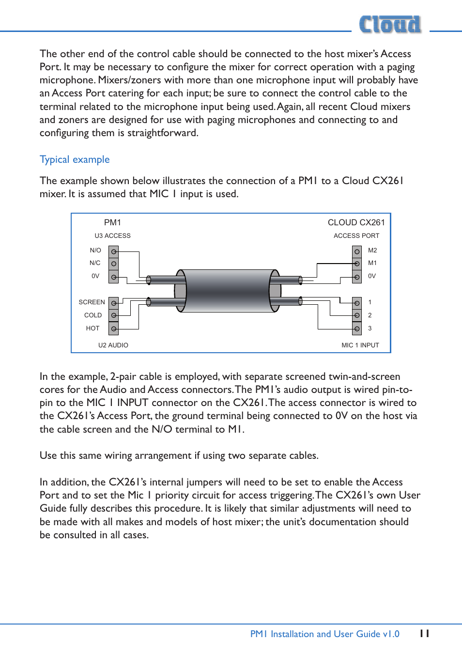 Cloud Electronics PM1 User Manual | Page 11 / 16