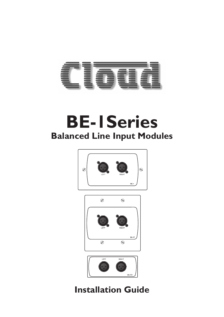 Cloud Electronics BE-1B User Manual | 4 pages