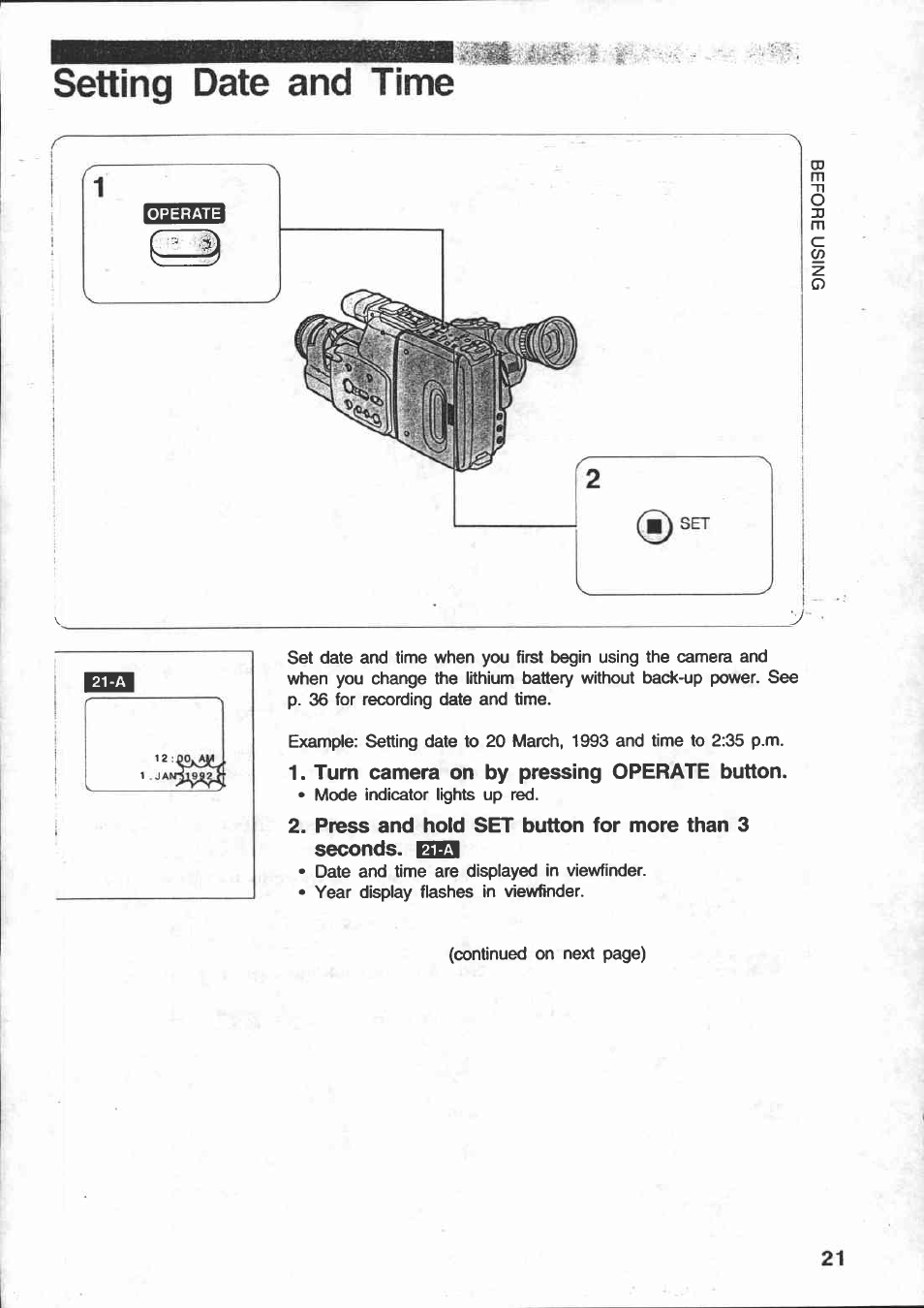 Charging battery pack | Canon E 250 User Manual | Page 29 / 104