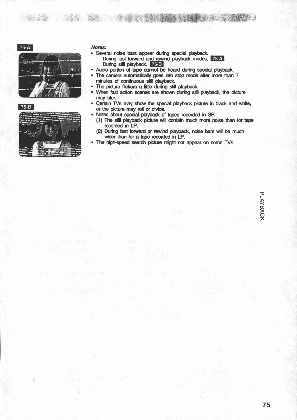 Turn camera on, Press mode select button to select play mode, Press eject button | Locate playback start point, Press > (play) button to start playback, Playback procedure | Canon E 250 User Manual | Page 79 / 104