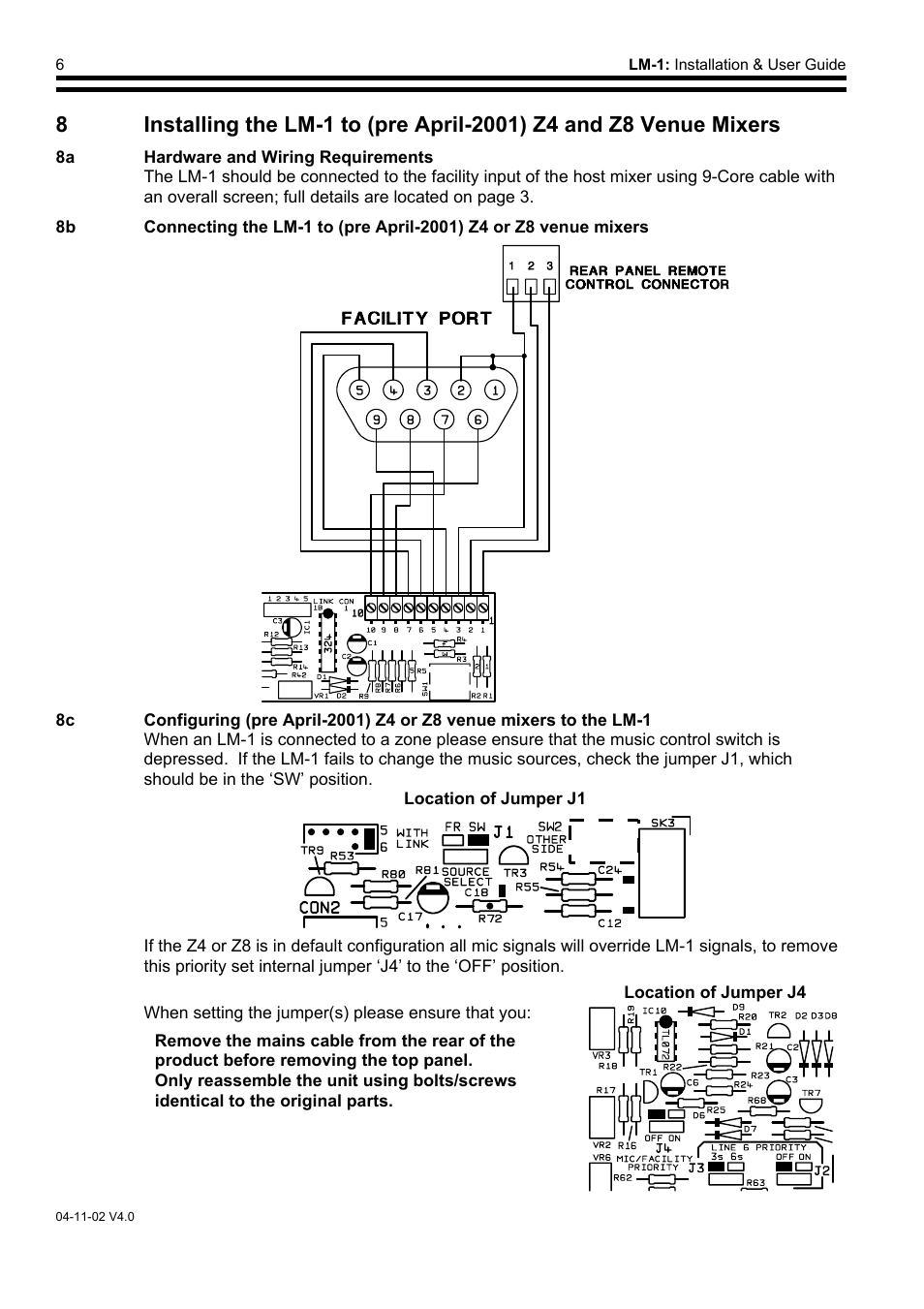Cloud Electronics LM-1 User Manual | Page 7 / 8