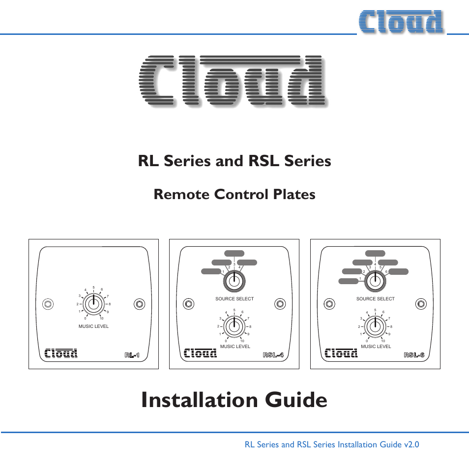 Cloud Electronics RL-1MB User Manual | 20 pages