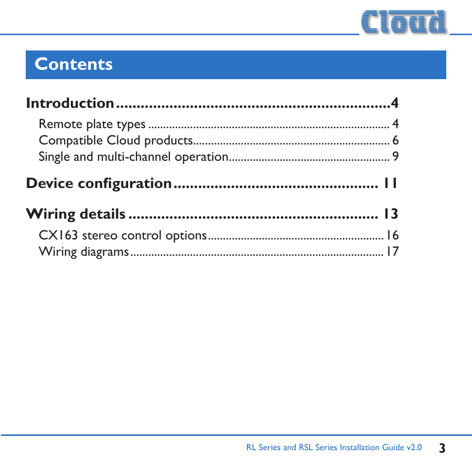 Cloud Electronics RL-1MB User Manual | Page 3 / 20