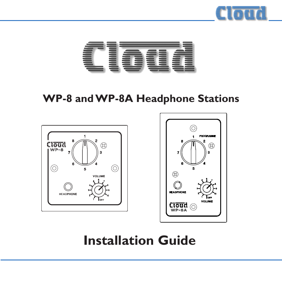 Cloud Electronics WP-8W User Manual | 16 pages