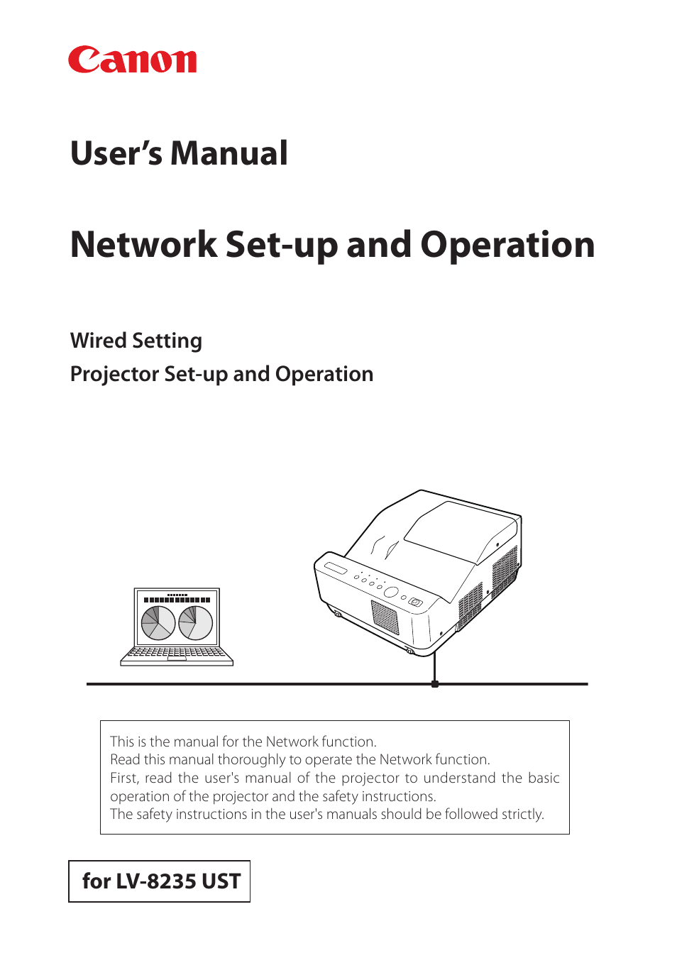 Canon Projector LV-8235 UST User Manual | 61 pages