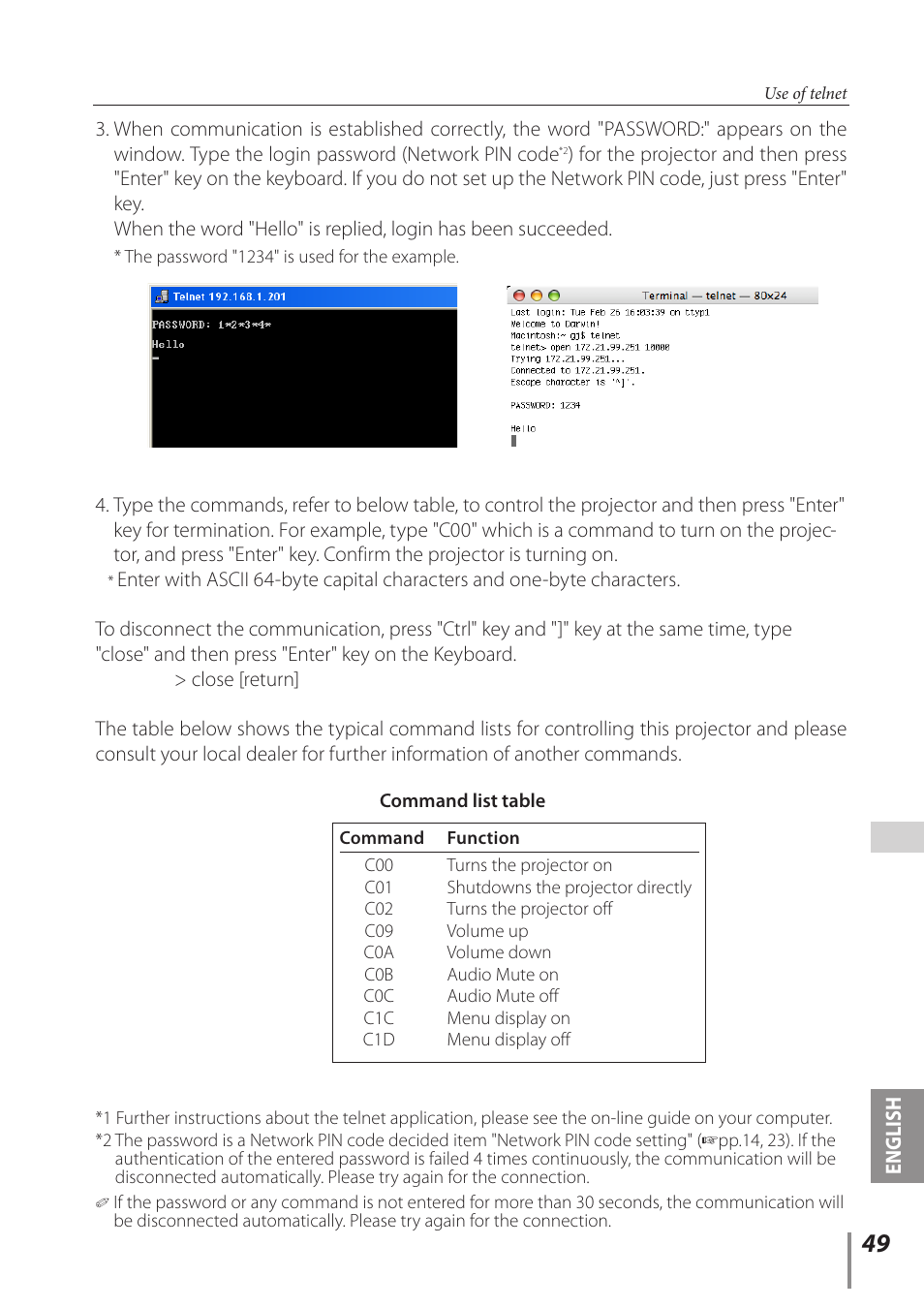 Canon Projector LV-8235 UST User Manual | Page 49 / 61