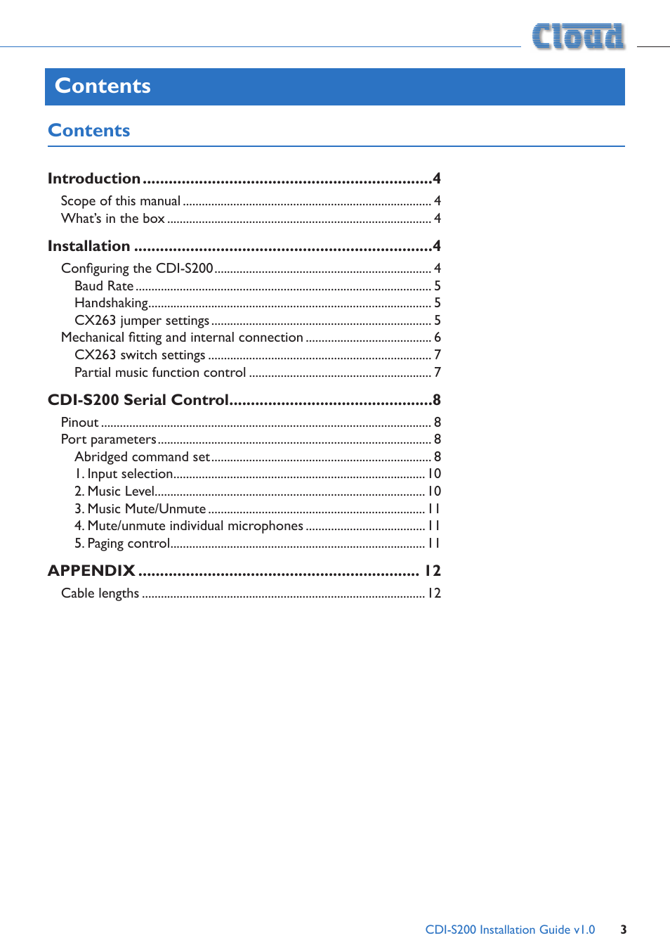 Cloud Electronics CDI-S200 User Manual | Page 3 / 13