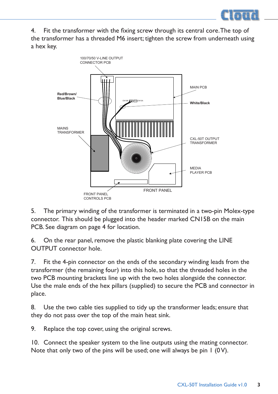 Cloud Electronics CXL-50T User Manual | Page 3 / 4