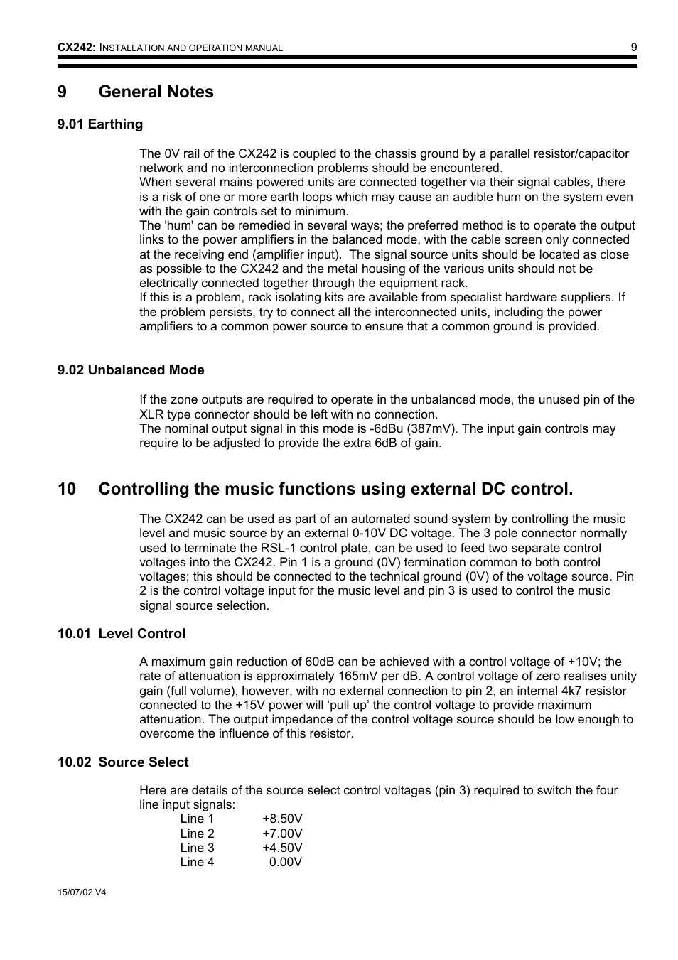 Cloud Electronics CX242 User Manual | Page 10 / 12