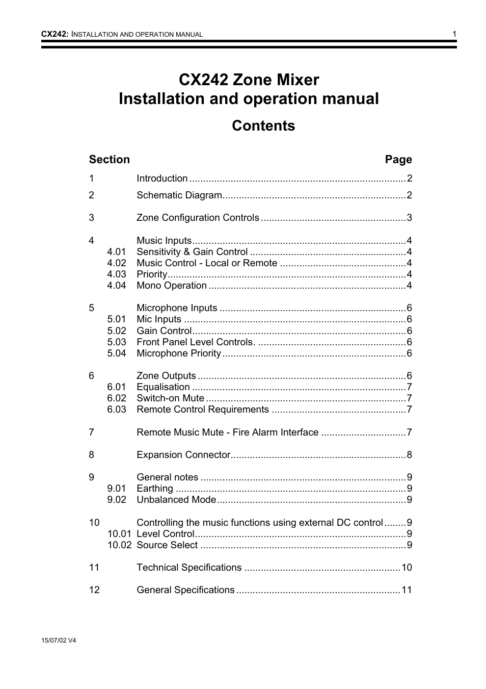 Cloud Electronics CX242 User Manual | Page 2 / 12