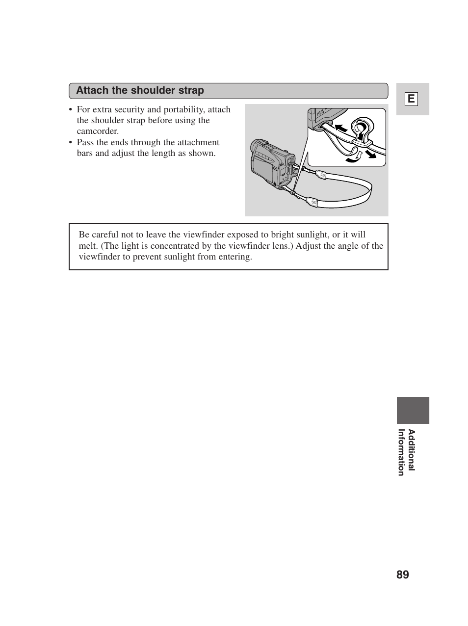 89 e | Canon Digital Video Camcorder ZR20 User Manual | Page 89 / 114