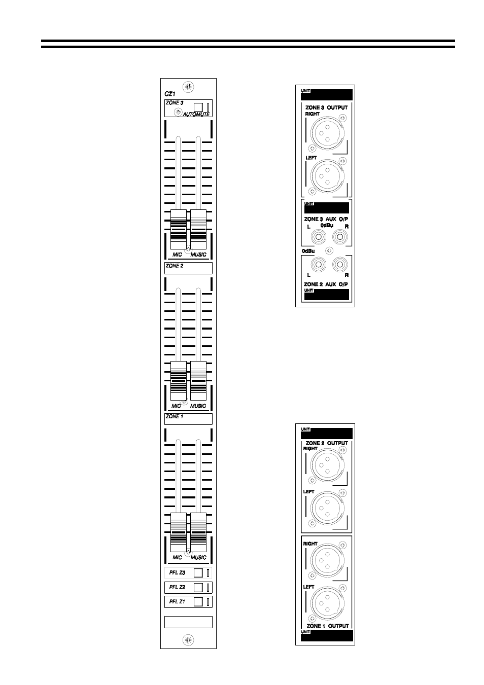 Cz1 zone module | Cloud Electronics CXM Mixer User Manual | Page 19 / 22