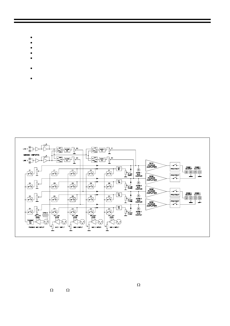 2 general, 3 schematic diagram, 4 installation | 5 microphone inputs | Cloud Electronics Matrix4 User Manual | Page 3 / 9