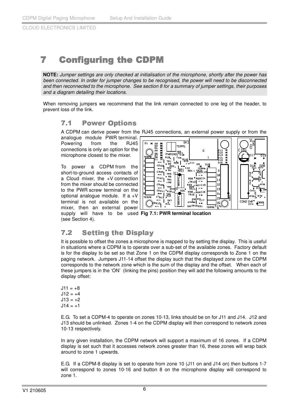 Cloud Electronics CDPM Range User Manual | Page 12 / 21