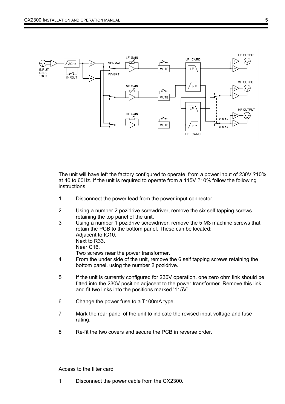 Cloud Electronics CX2300 User Manual | Page 6 / 13