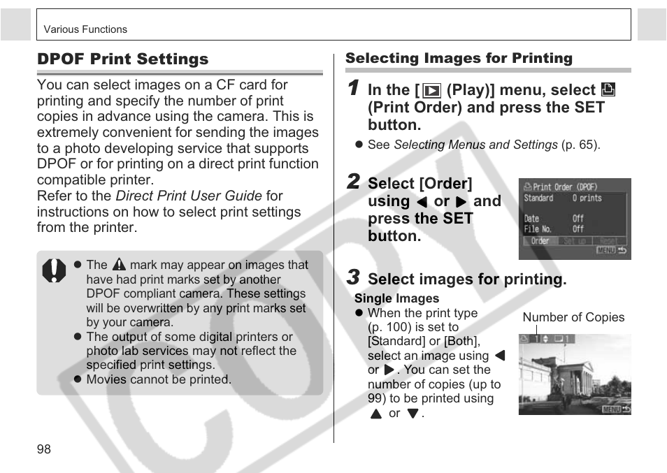 Canon A75 User Manual | Page 100 / 156