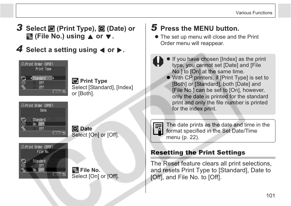 Canon A75 User Manual | Page 103 / 156
