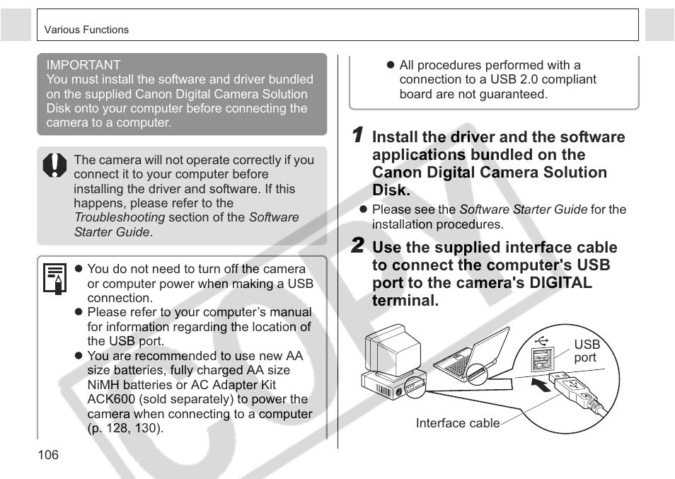 Canon A75 User Manual | Page 108 / 156