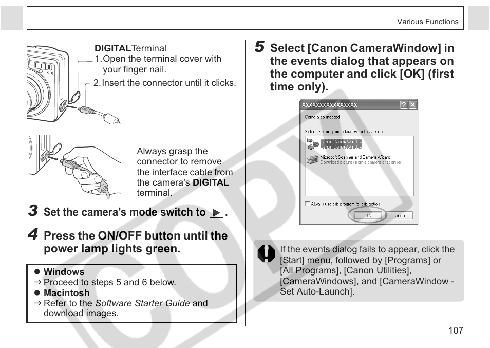 Canon A75 User Manual | Page 109 / 156