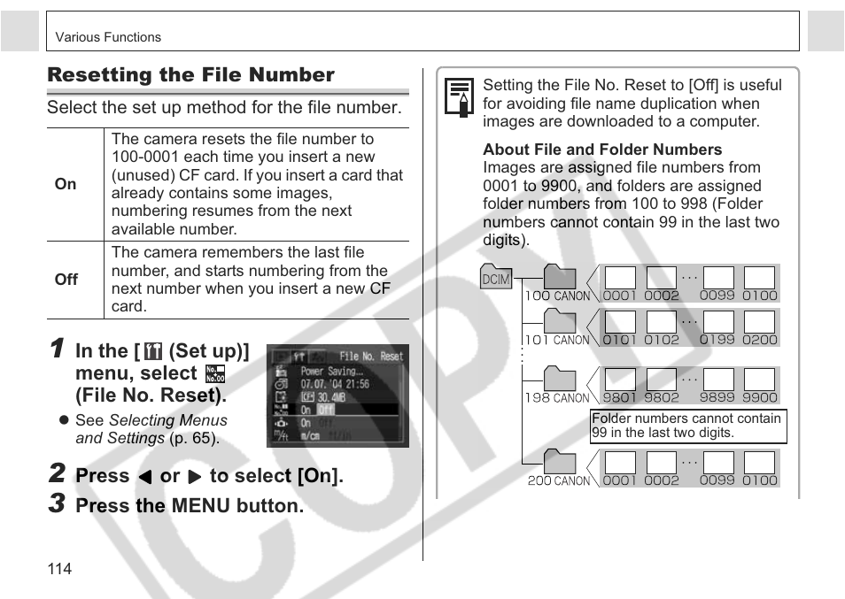 Canon A75 User Manual | Page 116 / 156