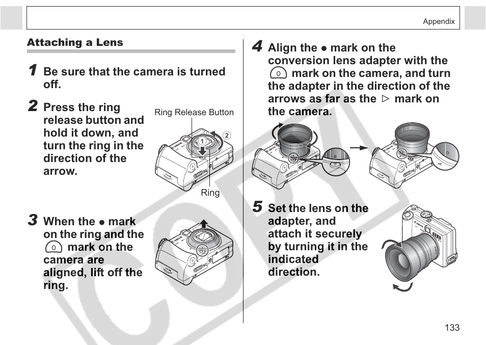 Canon A75 User Manual | Page 135 / 156