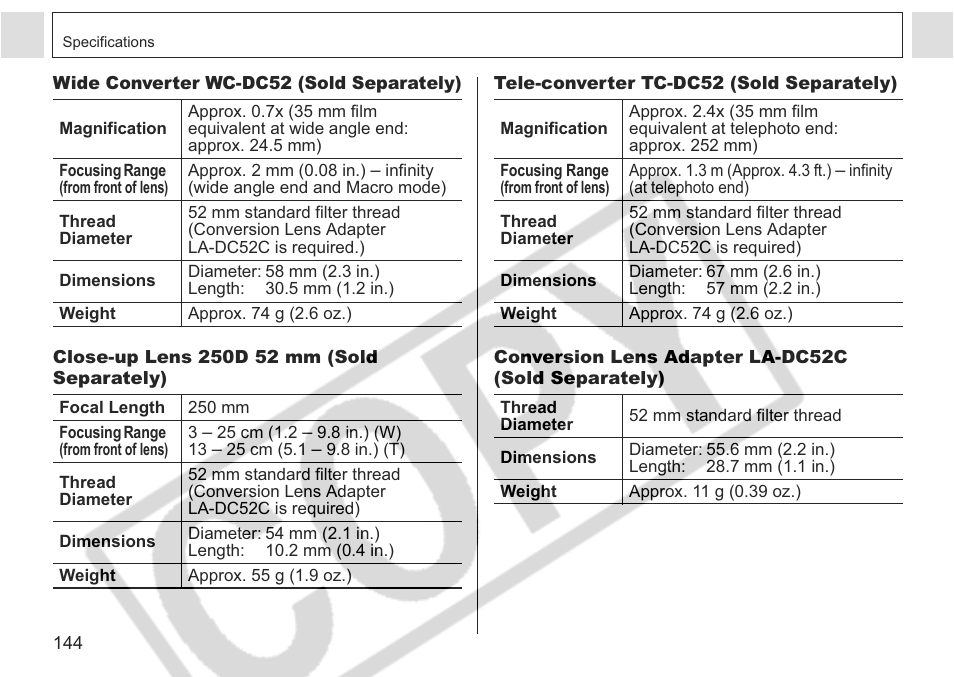 Canon A75 User Manual | Page 146 / 156