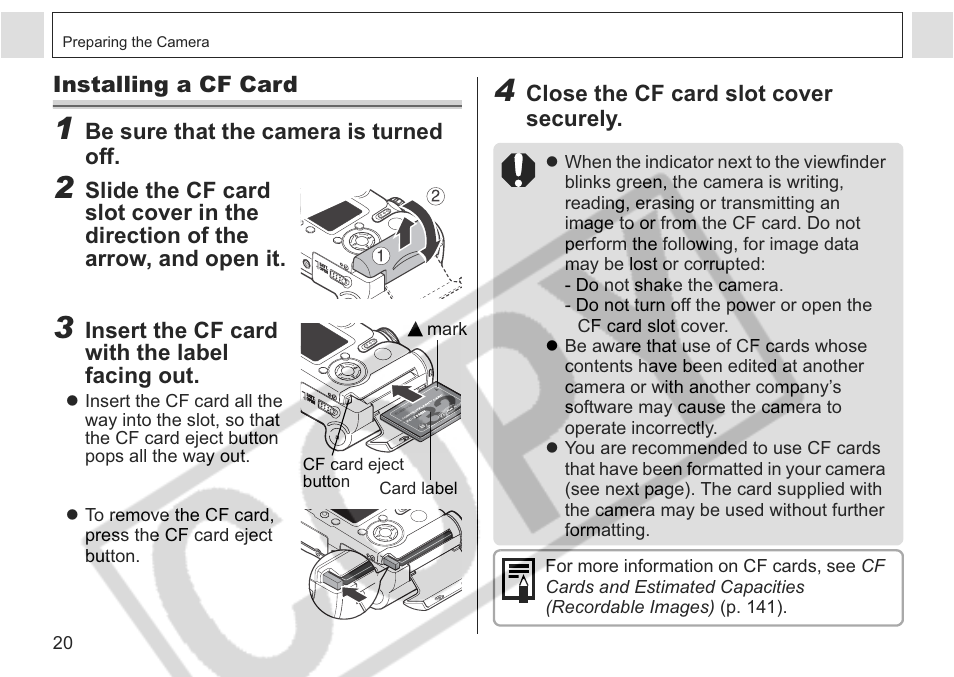 Canon A75 User Manual | Page 22 / 156