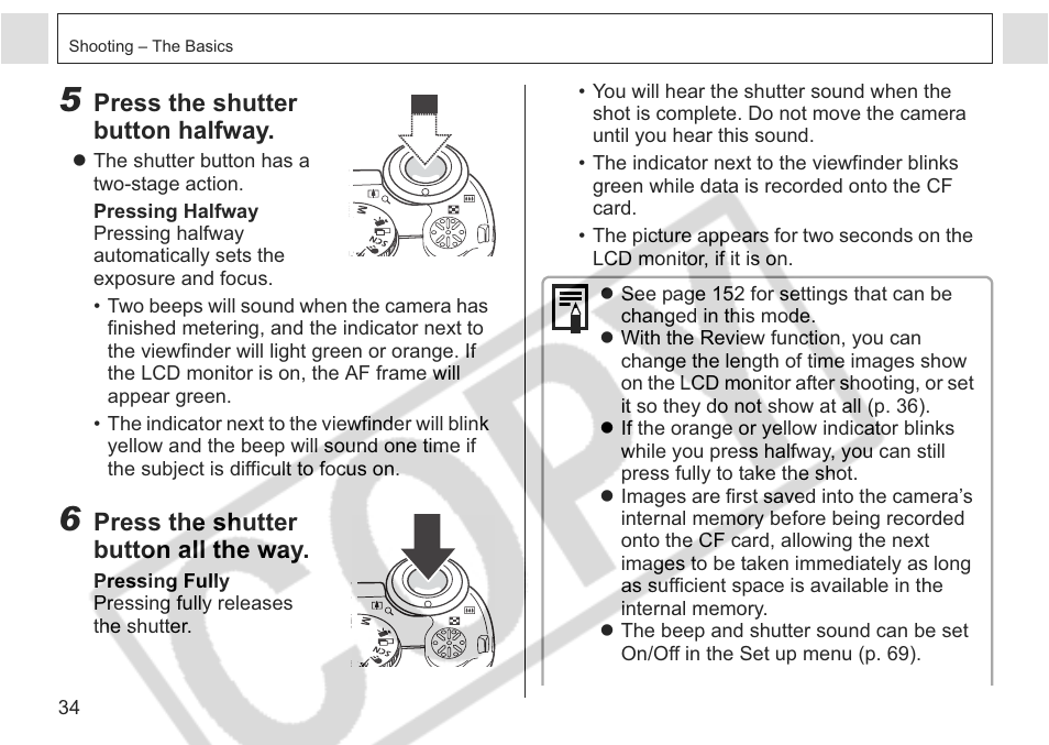 Canon A75 User Manual | Page 36 / 156