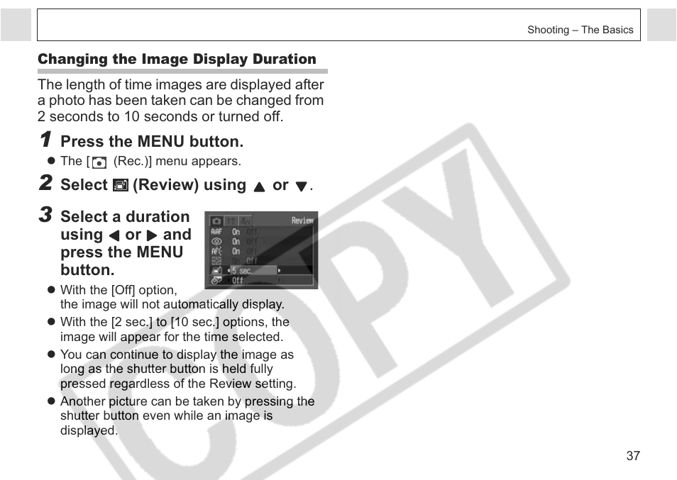 Canon A75 User Manual | Page 39 / 156