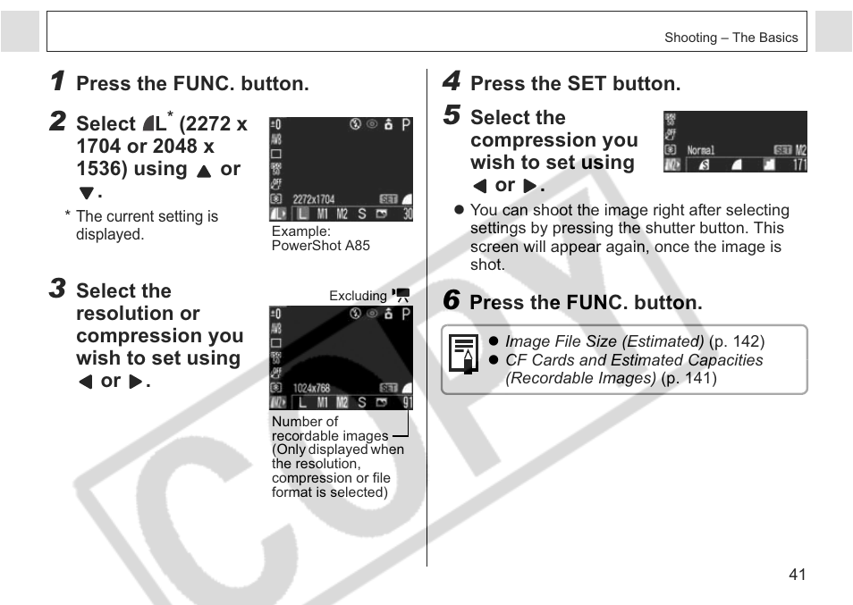 Canon A75 User Manual | Page 43 / 156