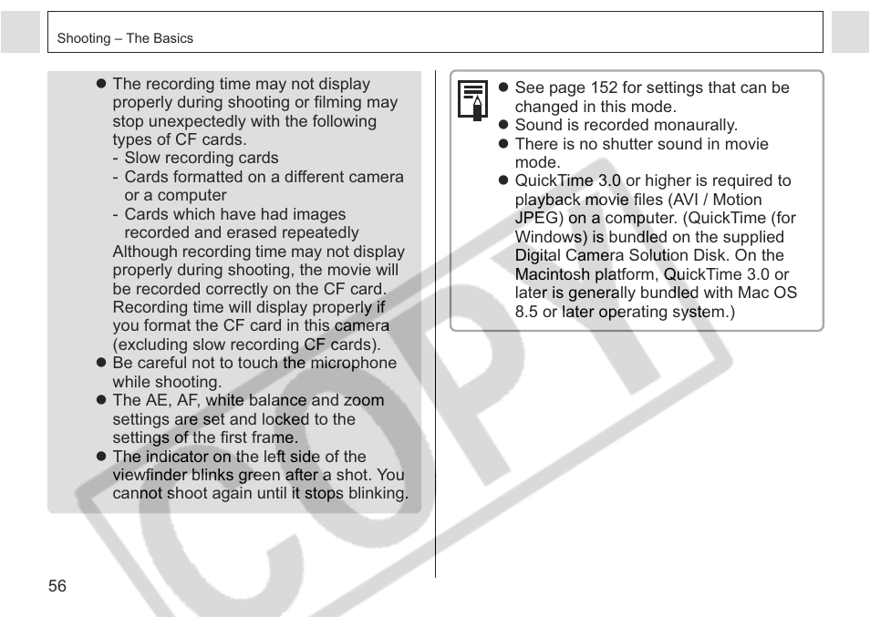 Canon A75 User Manual | Page 58 / 156