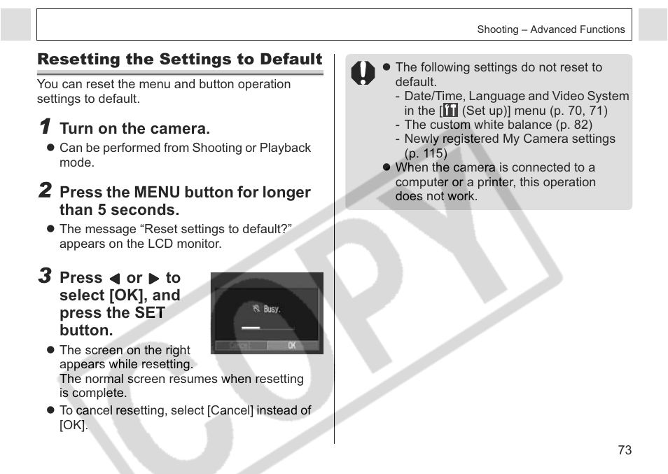 Canon A75 User Manual | Page 75 / 156