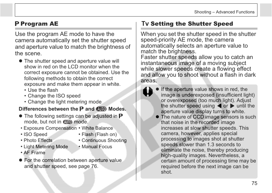 Canon A75 User Manual | Page 77 / 156
