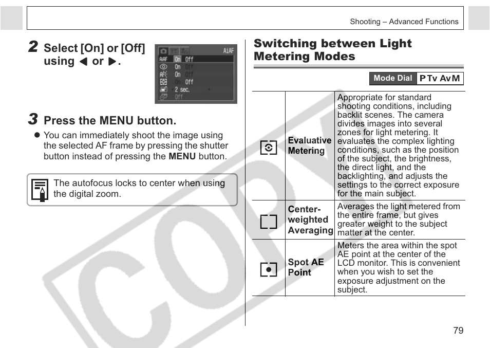 Canon A75 User Manual | Page 81 / 156