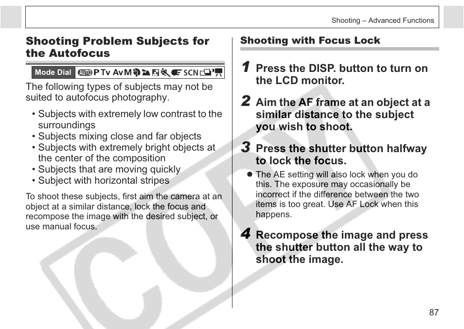 Canon A75 User Manual | Page 89 / 156